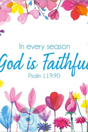 God is faithful coaster