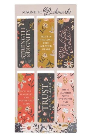 Warm Florals Magnetic Bookmark set
