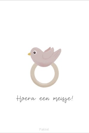 Kaart Hoera een meisje