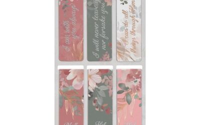 Foiled Floral Magnetic Bookmark set