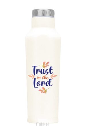 Thermos Bottle Trust in the Lord - White