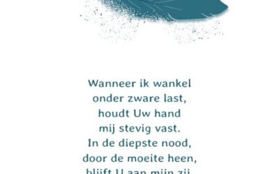 Bemoediging Wanneer ik wankel (Sela)