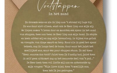 Cirkelcadeau groen voetstappen