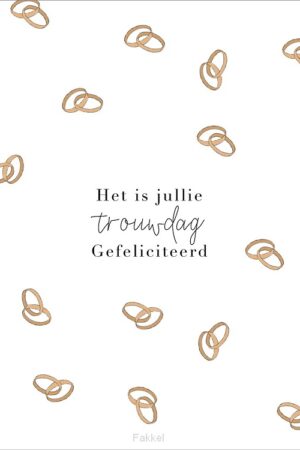 Kaart Trouwdag - ringen
