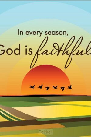 God is Faithful Christian Coaster