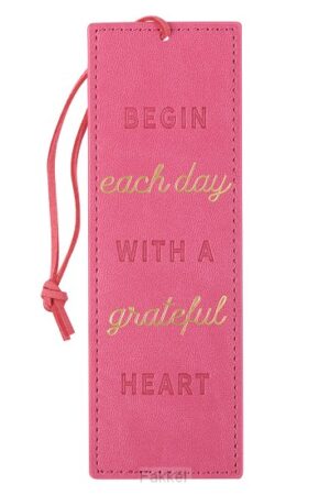 Bookmark luxleather, Begin each day