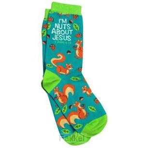Socks Squirrel I''m nuts about Jesus