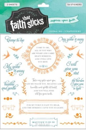 Stickers matthew 11:28-30