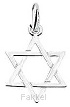 Silver pendant star of david 16mm