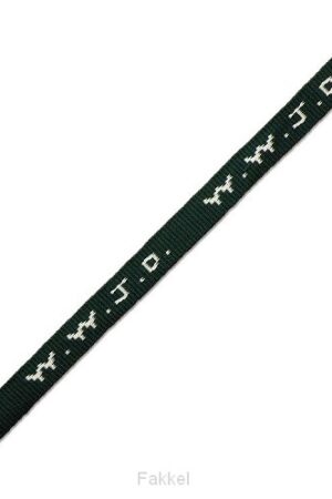 W w j d armbandje geweven groen