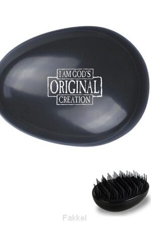 Haarborstel zwart I am God original crea