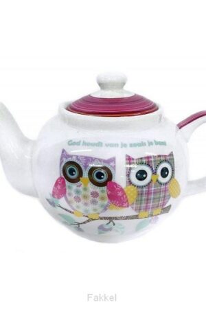Theepot uil God houdt van je zoals je be