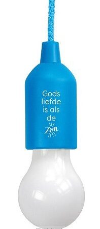 Led lamp blauw Gods liefde is al de zon
