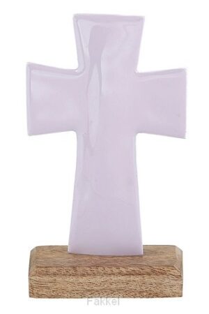 Enamel Cross small Lavendar