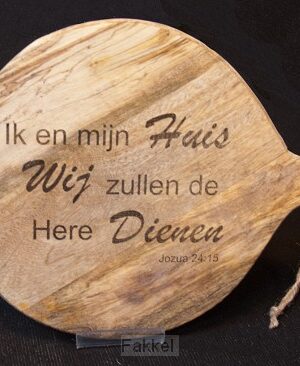 Serveerplank ovaal Ik en mijn huis 40cm