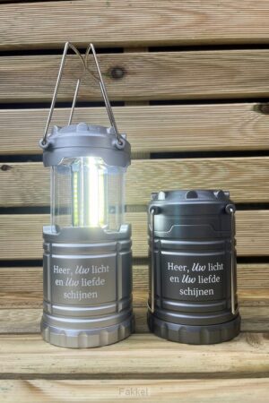 Campinglamp Heer us licht en uw liefde