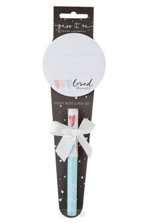 Pen with notepad Loved