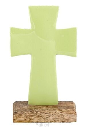 Enamel Cross small green