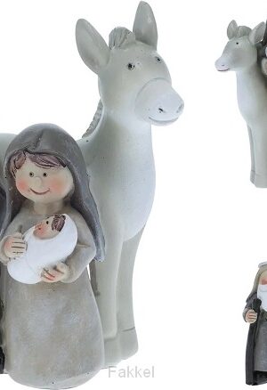 Figurine Holy Family With Donkey