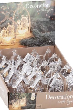 acryl nativity with led light