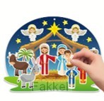 Stickersheet ornament nativity assorted