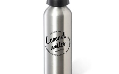 Waterfles Levend water zilver