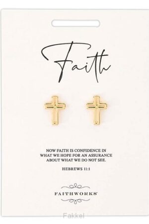 Earrings cutout cross