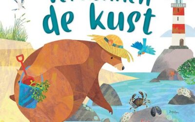 Beer en vogel verkennen de kust