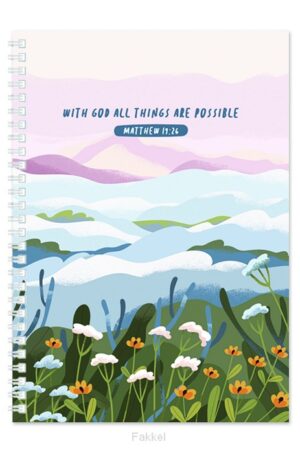 Softcover Journal With God all things