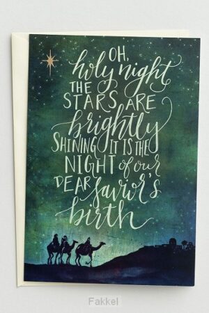 Christmas card Oh holy night
