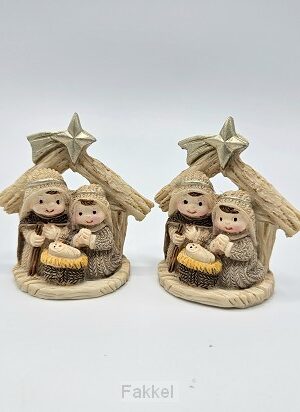 Nativity Holy Family/Star 6,5cm