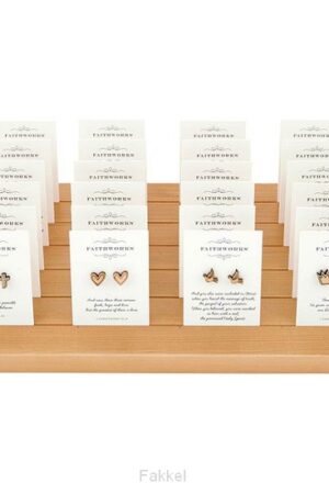 Wooden earrings symbols