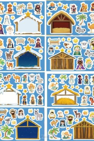 Stickersheets assorted nativity design