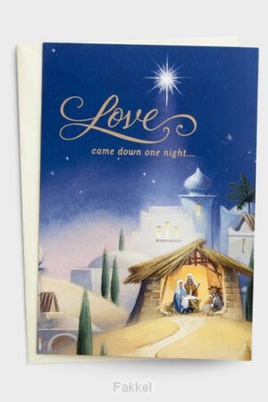 Christmas card Love came down