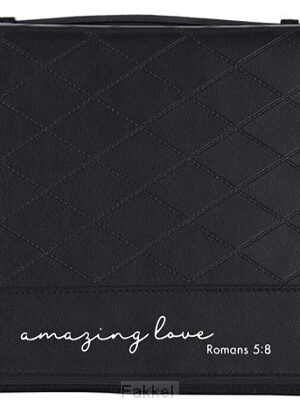 Biblecover quilted Large Black Amazing L