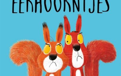 Twee vechtende eekhoorntjes