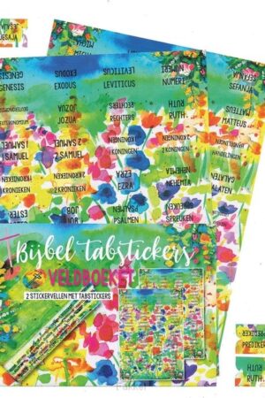 Bijbel tabstickers veldboeket