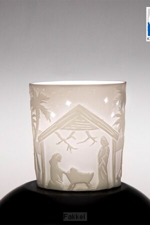 Porcelain candleholder Nativity 6cm h