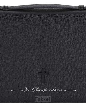 Biblecover X-Large Black In Christ alone