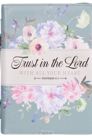 Teal Trust Prov. 3:5 Bible Cover Fashion .