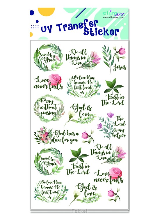 UV Stickers Floral Series
