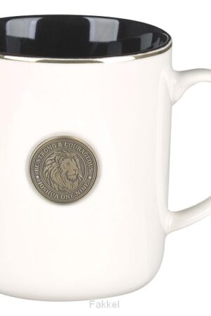 mug metal lion coin