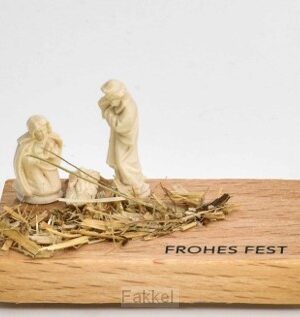 Jozef Maria Jezus wit op natuursteen