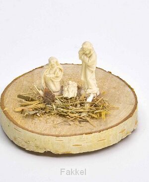 Jozef Maria Jezus op boomschijf