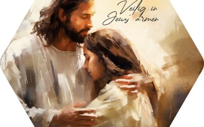 Veilig in Jezus armen  Maat S 15cm