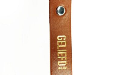 Geliefd Jer 31:3 kunstleren sleutelhange