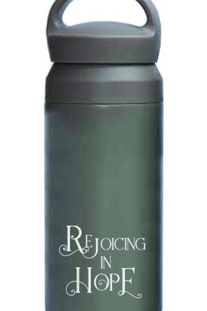 Tumbler bottle Rejoicing in hope Grey