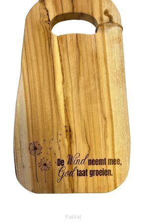 Snijplank Teak De wind neemt mee