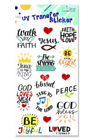 UV Stickers Typography color