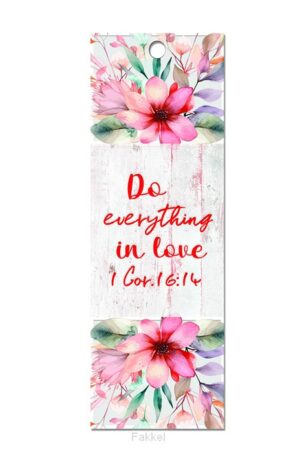 Luxleather Bookmark Do everything in lov